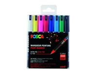 Verfstift Posca PC1MR extra fijn assorti set à 8 stuks