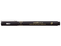 Fineliner Uni-ball Pin brush EF zwart