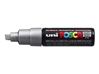 Verfstift Posca PC8K breed schuin zilver