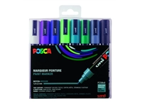 Een Verfstift Posca PC5M medium koel assorti set à 8 stuks koop je bij Klik Office BV