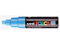 Een Verfstift Posca PC8K breed schuin lichtblauw koop je bij The Cartridge Company