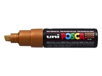 Verfstift Posca PC8K breed schuin brons