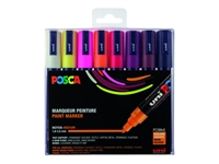 Verfstift Posca PC5M medium warm assorti set à 8 stuks