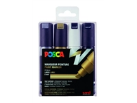 Buy your Verfstift Posca PC8K breed schuin assorti set à 4 stuks at QuickOffice BV