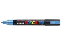 Verfstift Posca PC5M medium metallic blauw