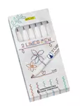 Een Fineliner Online 2-lijnen assorti doos à 6 stuks koop je bij Tonerinktshop