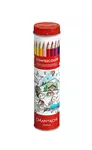 Een Kleurpotlood Caran d'ache Swisscolor met poster koker à 18 kleuren koop je bij Van Hoye Kantoor BV