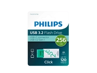 Een PHILIPS USB 256GB USB-C CLICK SPRING GREEN koop je bij Kantoorvakhandel van der Heijde