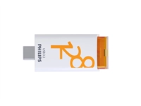 Een USB Stick Philips Click USB-C 128GB Sunrise Orange koop je bij QuickOffice BV