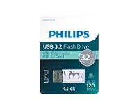 Een USB Stick Philips Click USB-C 32GB Shadow Grey koop je bij Ziffo Kantoorcentrum BV