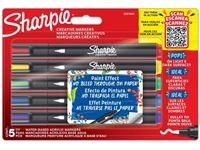 Een Viltstift Sharpie Creatieve marker assorti blister à 5 stuks koop je bij Omnia 4 Office