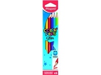 Een Crayon de couleur Maped Color'Peps Star set 6 couleurs koop je bij Van Hoye Kantoor BV