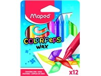 Een Waskrijt Maped Color'Peps Wax set á 12 kleuren koop je bij QuickOffice BV