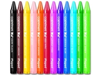 Een Crayons de cire Maped Color'Peps Was set 12 couleurs koop je bij Van Hoye Kantoor BV