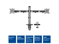 Buy your Monitorarm ACT office 2 schermen zilver at QuickOffice BV