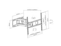 Een TV wandsteun ACT Full motion 37 tot 70 inch VESA koop je bij L&N Partners voor Partners B.V.