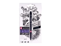 Een Fineliner Sakura Pigma Micron Edition Black set 3 largeurs + étui gratuit koop je bij QuickOffice BV