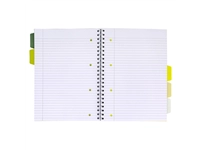 Buy your Projectboek Pukka Pad Recycled A4 lijn 5-tabs 4-gaats 200 pagina's 80gr groen at QuickOffice BV