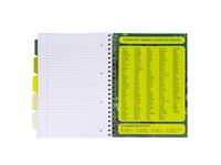 Buy your Projectboek Pukka Pad Recycled A4 lijn 5-tabs 4-gaats 200 pagina's 80gr groen at QuickOffice BV