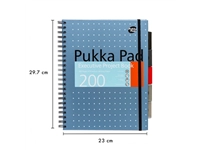 Buy your Projectboek Pukka Pad Metallic Executive A4 lijn 5-tabs 4-gaats 200 pagina's 80gr assorti at QuickOffice BV