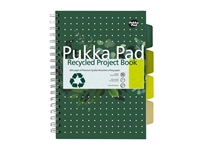 Buy your Projectboek Pukka Pad Recycled B5 lijn 4-tabs 200 pagina's 80gr groen at QuickOffice BV