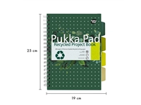 Een Projectboek Pukka Pad Recycled B5 lijn 4-tabs 200 pagina's 80gr groen koop je bij Goedkope Kantoorbenodigdheden