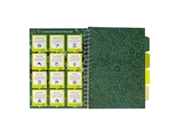 Projectboek Pukka Pad Recycled B5 lijn 4-tabs 200 pagina's 80gr groen