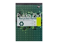 Een Bloc-notes Pukka Pad Recycled A4 ligné 4 perforations 100 feuilles 80g koop je bij QuickOffice BV