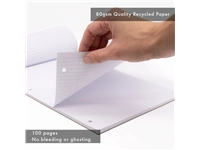 Een Bloc-notes Pukka Pad Recycled A4 ligné 4 perforations 100 feuilles 80g koop je bij Van Hoye Kantoor BV