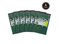 Een Bloc-notes Pukka Pad Recycled A4 ligné 4 perforations 100 feuilles 80g koop je bij Van Hoye Kantoor BV