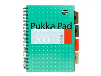 Buy your Projectboek Pukka Pad Metallic B5 lijn 4-tabs 200 pagina's 80gr groen at QuickOffice BV