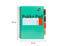 Een Projectboek Pukka Pad Metallic B5 lijn 4-tabs 200 pagina's 80gr groen koop je bij Tonerinktshop