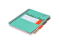 Projectboek Pukka Pad Metallic B5 lijn 4-tabs 200 pagina's 80gr groen