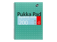 Een Collegeblok Pukka Pad Jotta A4 ruit 5x5mm 4-gaats 200 pagina's 80gr groen koop je bij Van Hoye Kantoor BV