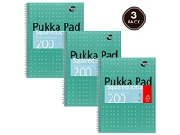 Een Collegeblok Pukka Pad Jotta A4 ruit 5x5mm 4-gaats 200 pagina's 80gr groen koop je bij EconOffice