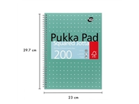 Een Bloc-notes Pukka Pad Jotta A4 carreau 5x5xmm 4 perforations 200 pages 80g vert koop je bij QuickOffice BV