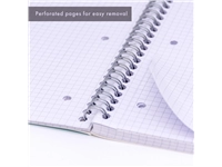 Een Bloc-notes Pukka Pad Jotta A4 carreau 5x5xmm 4 perforations 200 pages 80g vert koop je bij QuickOffice BV