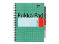 Buy your Projectboek Pukka Pad Metallic A4 lijn 5-tabs 200 pagina's 80gr groen at QuickOffice BV