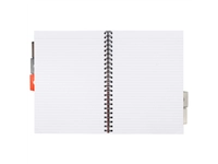 Projectboek Pukka Pad Metallic A4 lijn 5-tabs 200 pagina's 80gr groen