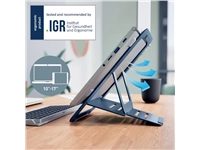 Een Laptopstandaard Leitz Ergo Aluminium plat verstelbaar koop je bij Unimark Office B.V.