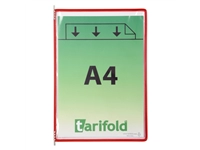 Een Zichtpaneel Tarifold A4 verticaal rood 10 stuks koop je bij Goedkope Kantoorbenodigdheden