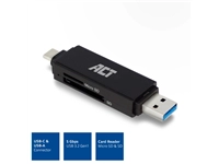 Een Kaartlezer ACT USB-C/USB-A 3.0 koop je bij Klik Office BV