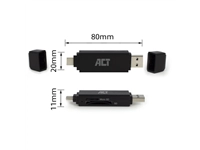 Kaartlezer ACT USB-C/USB-A 3.0