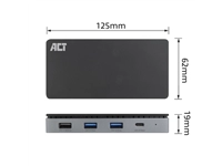 Een Dockingstation ACT USB-C 4K MST voor 2 HDMI monitoren koop je bij The Cartridge Company