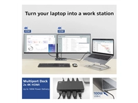 Een Dockingstation ACT USB-C 4K MST voor 2 HDMI monitoren koop je bij Klik Office BV