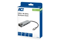 Een Dockingstation ACT USB-C 4K voor 1 HDMI monitor koop je bij The Cartridge Company