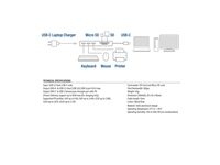 Hub ACT USB-C 3.0, 3x USB-A cardreader PD p-through