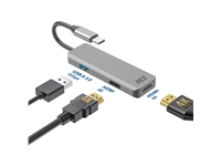 Een Adapter ACT USB-C 4K multiport voor 2 HDMI monitoren koop je bij L&N Partners voor Partners B.V.