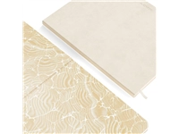 Notitieboek de KEMPEN Cotton Vanilla 110x160mm blanco 160 pagina's 90gr wit