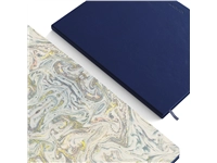 Notitieboek de KEMPEN Silence 110x160mm blanco 160 pagina's 90gr donkerblauw